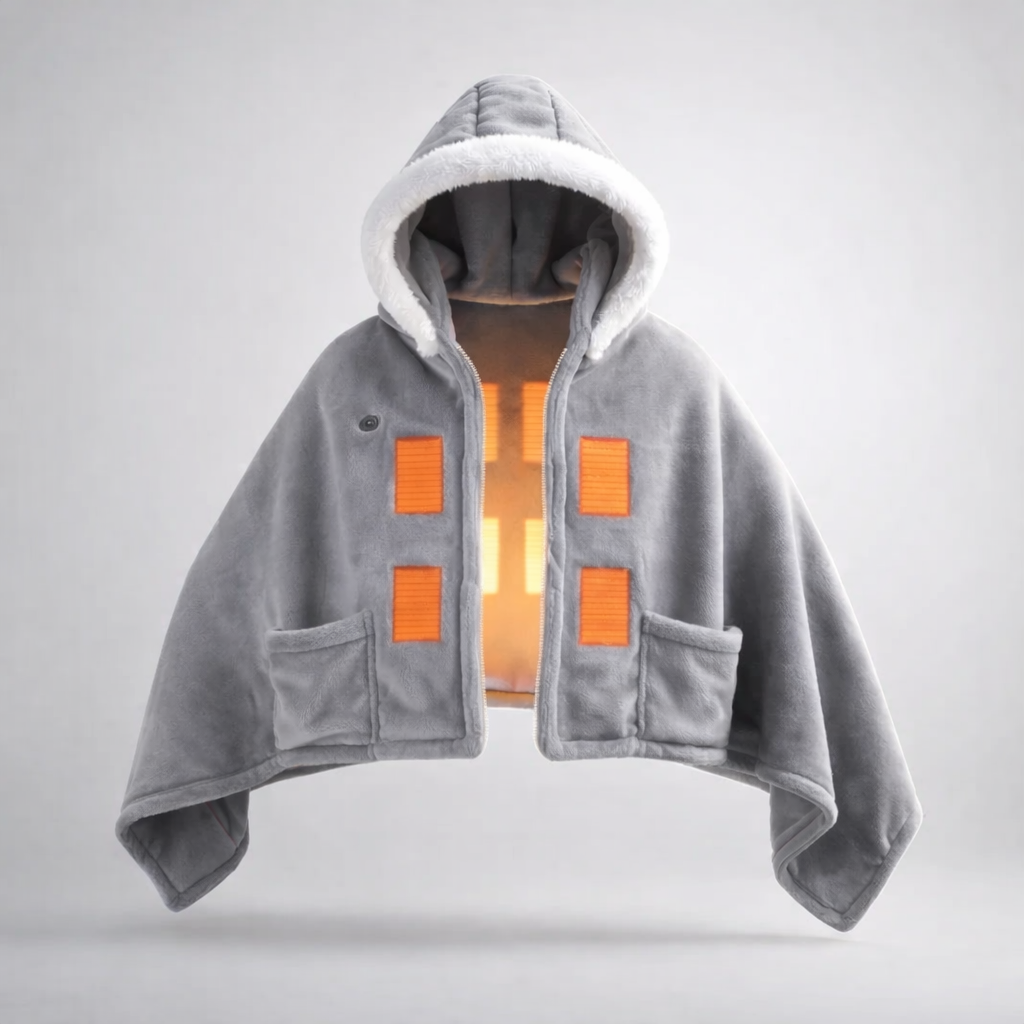Wearable Heated Blanket Hoodie (3 Heat Levels)