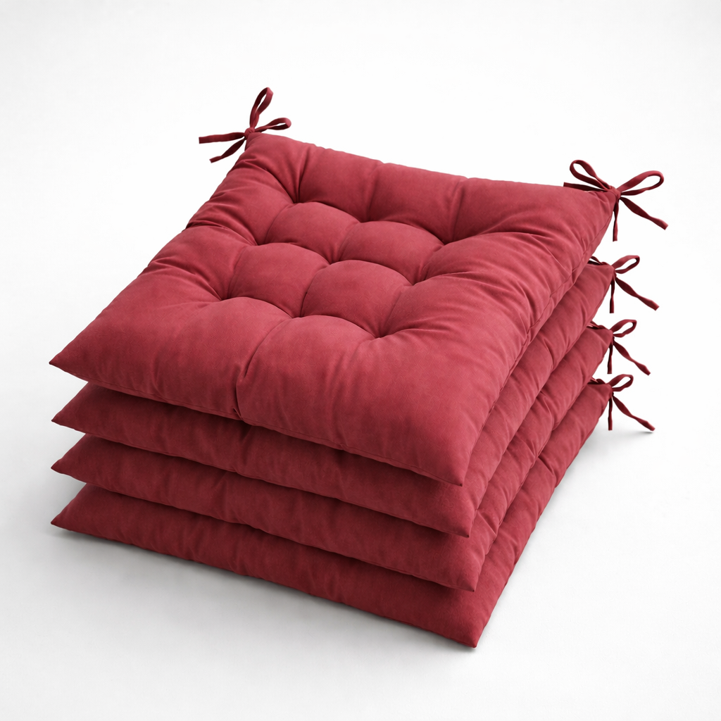 Tie-On Chair Cushion Pads (4-Pack)