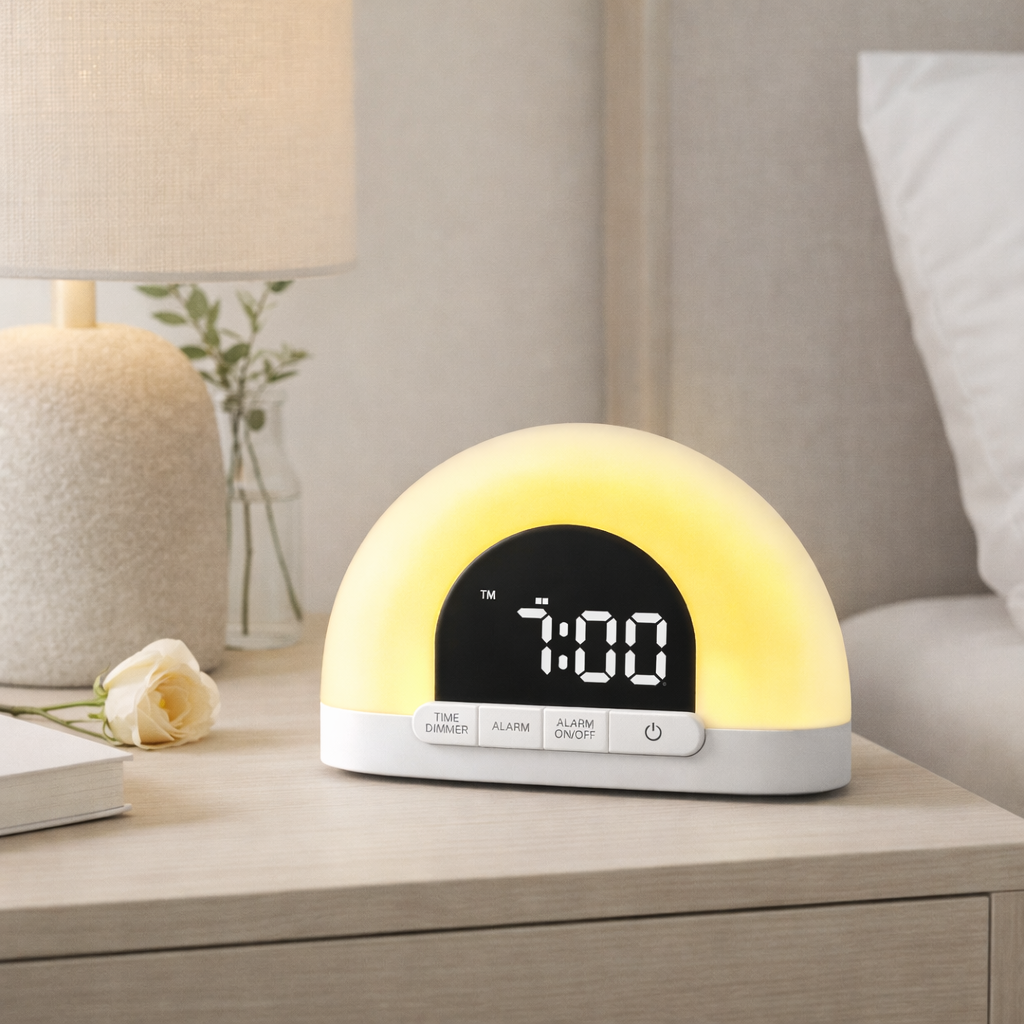 Sunrise Wake-Up Light Alarm Clock (White)