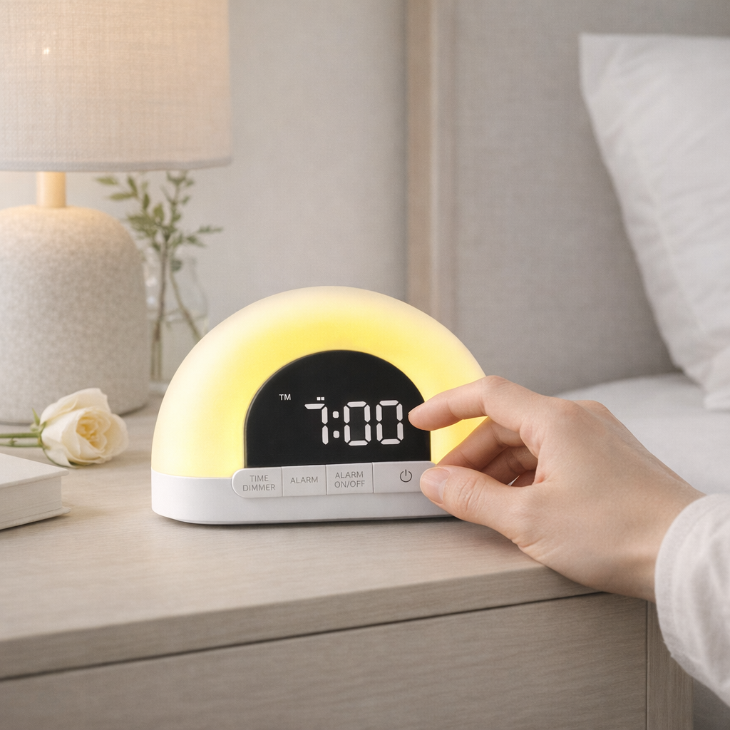 Sunrise Wake-Up Light Alarm Clock (White)