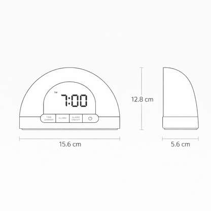 Sunrise Wake-Up Light Alarm Clock (White)