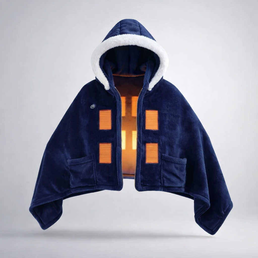 Wearable Heated Blanket Hoodie (3 Heat Levels)
