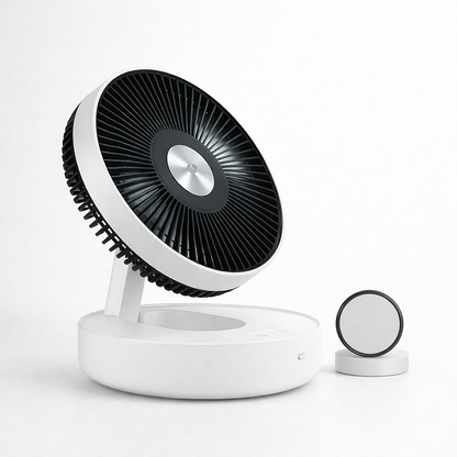 Rechargeable Oscillating Desk Fan with Magnetic Remote