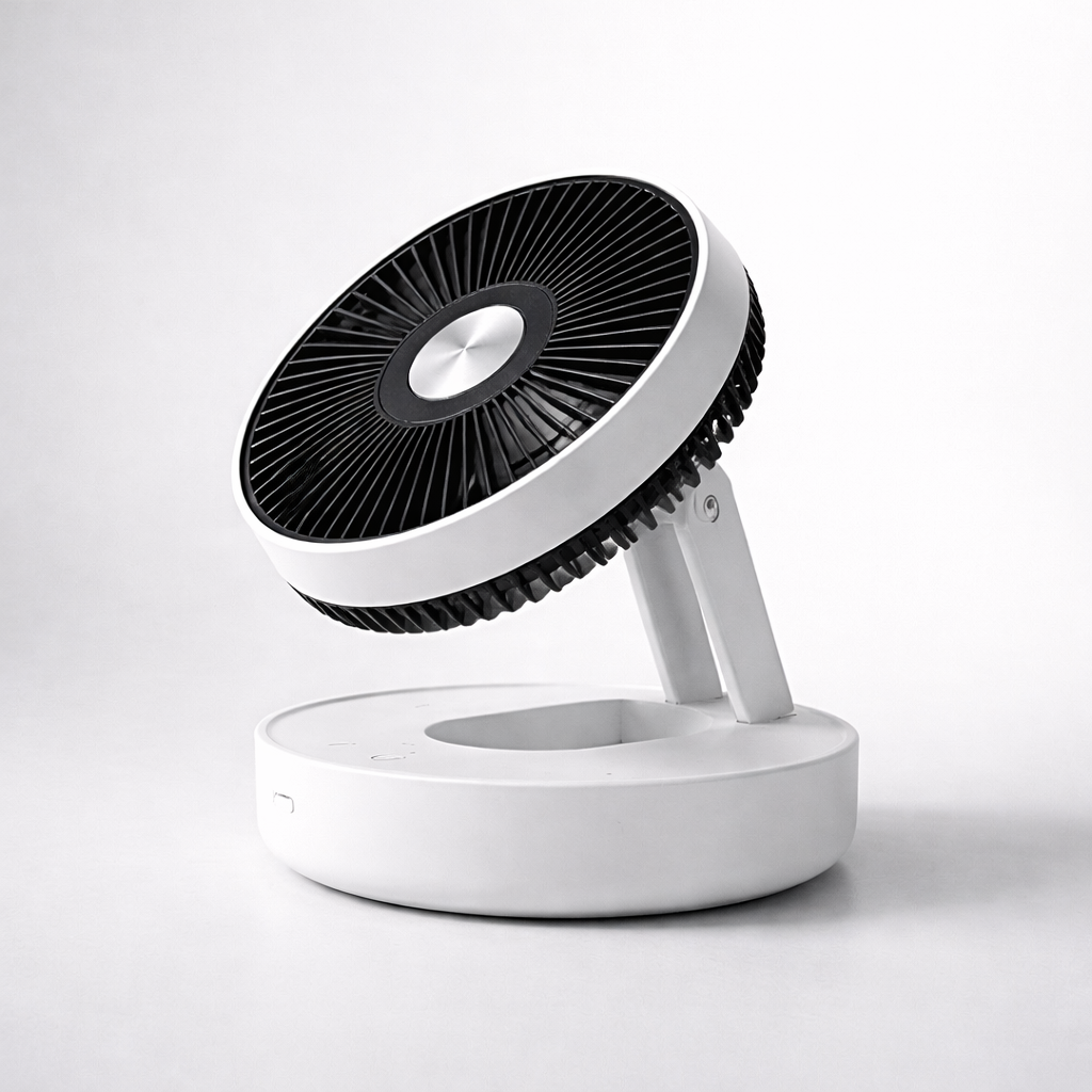 Rechargeable Oscillating Desk Fan with Magnetic Remote