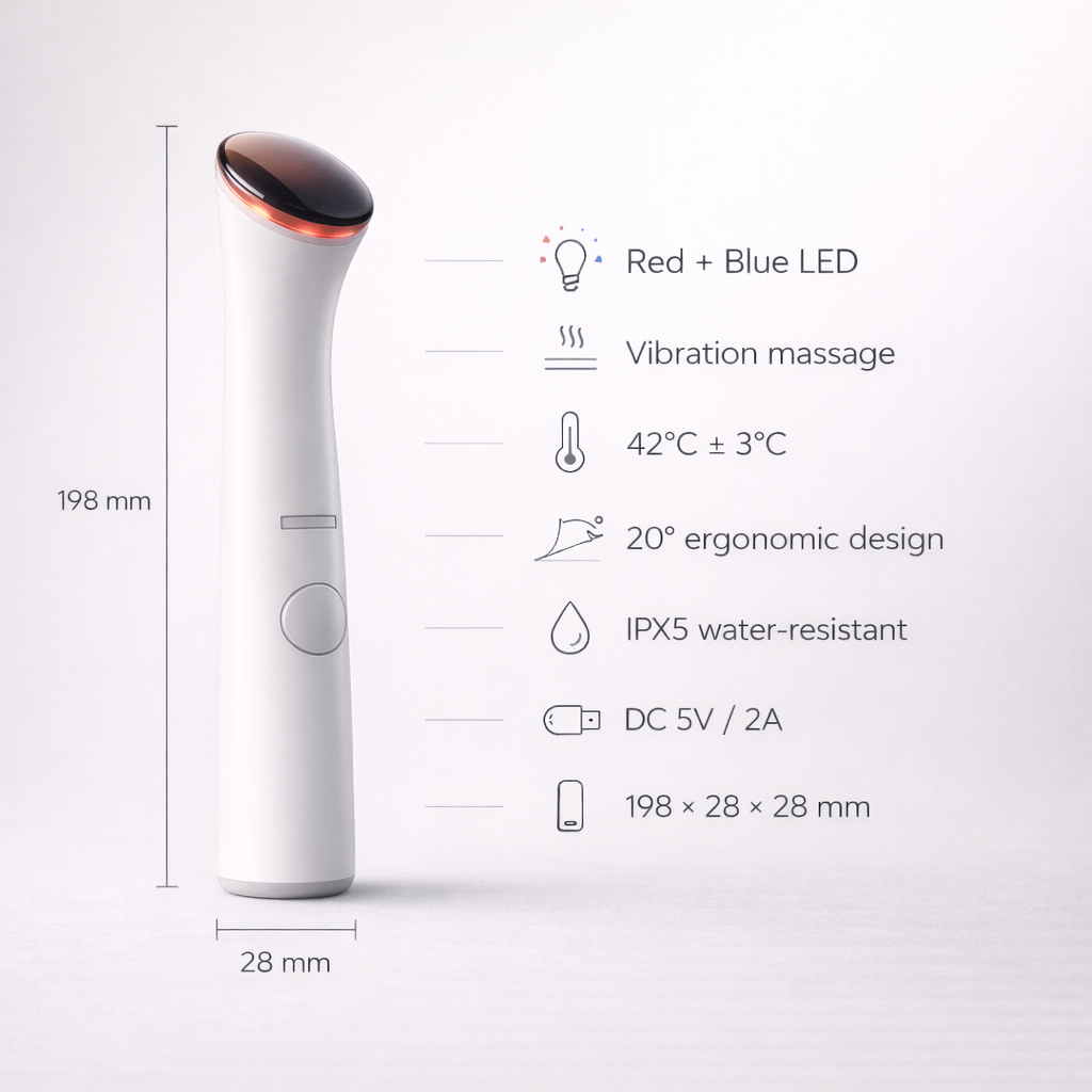 LED Facial Roller Massager Pen