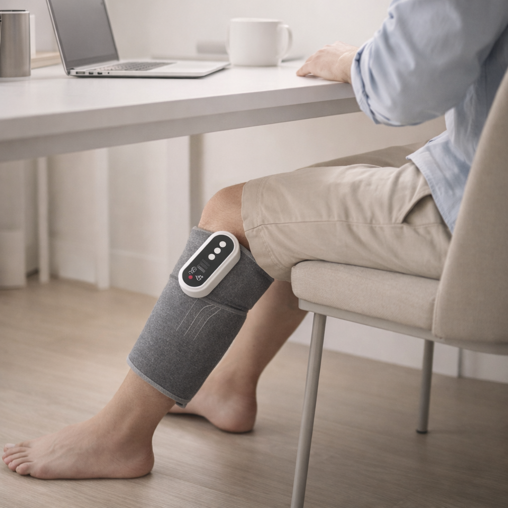 Cordless Air Compression Leg Massager with Heat