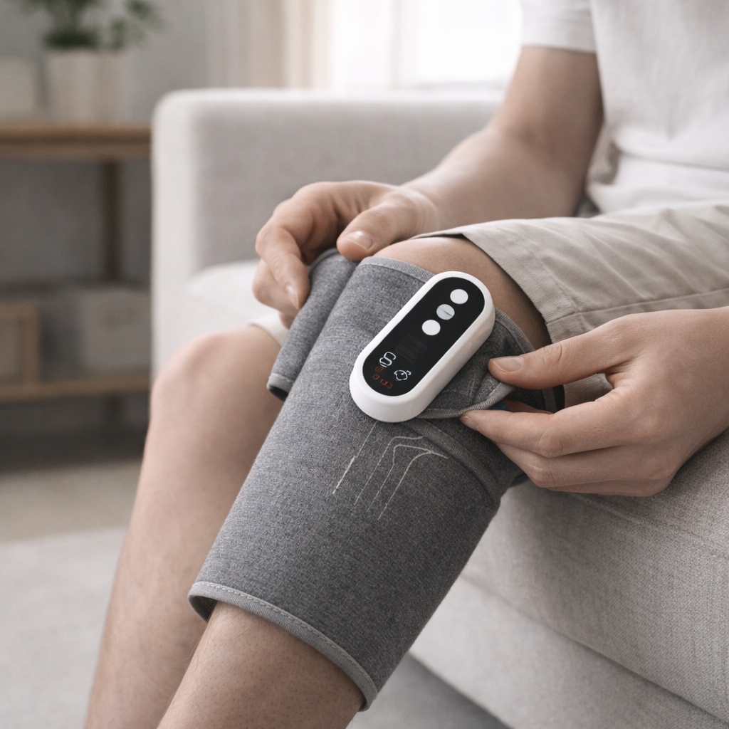 Cordless Air Compression Leg Massager with Heat