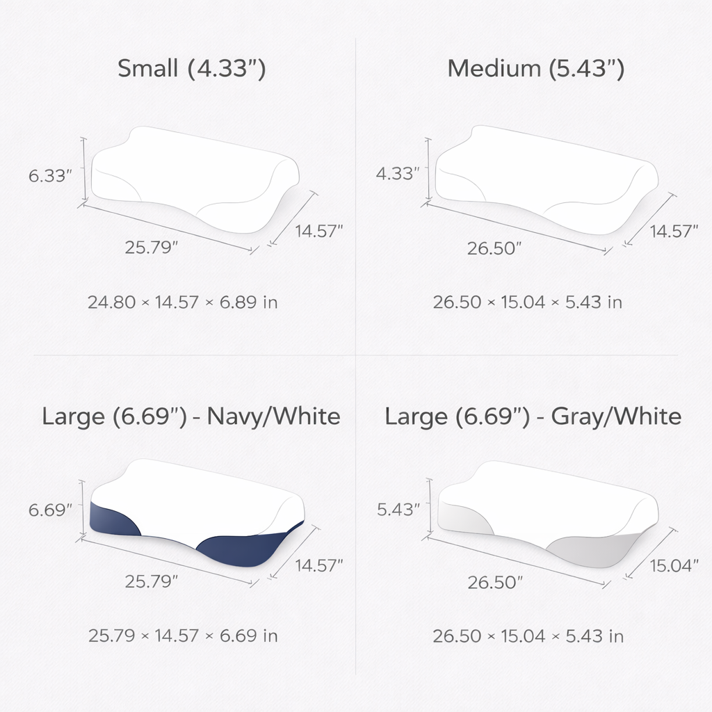 Cooling Memory Foam Cervical Neck Pillow