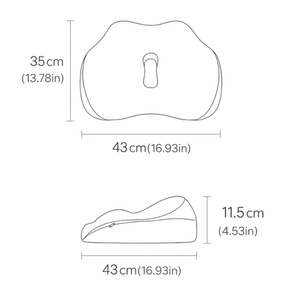 Ergonomic Memory Foam Seat Cushion