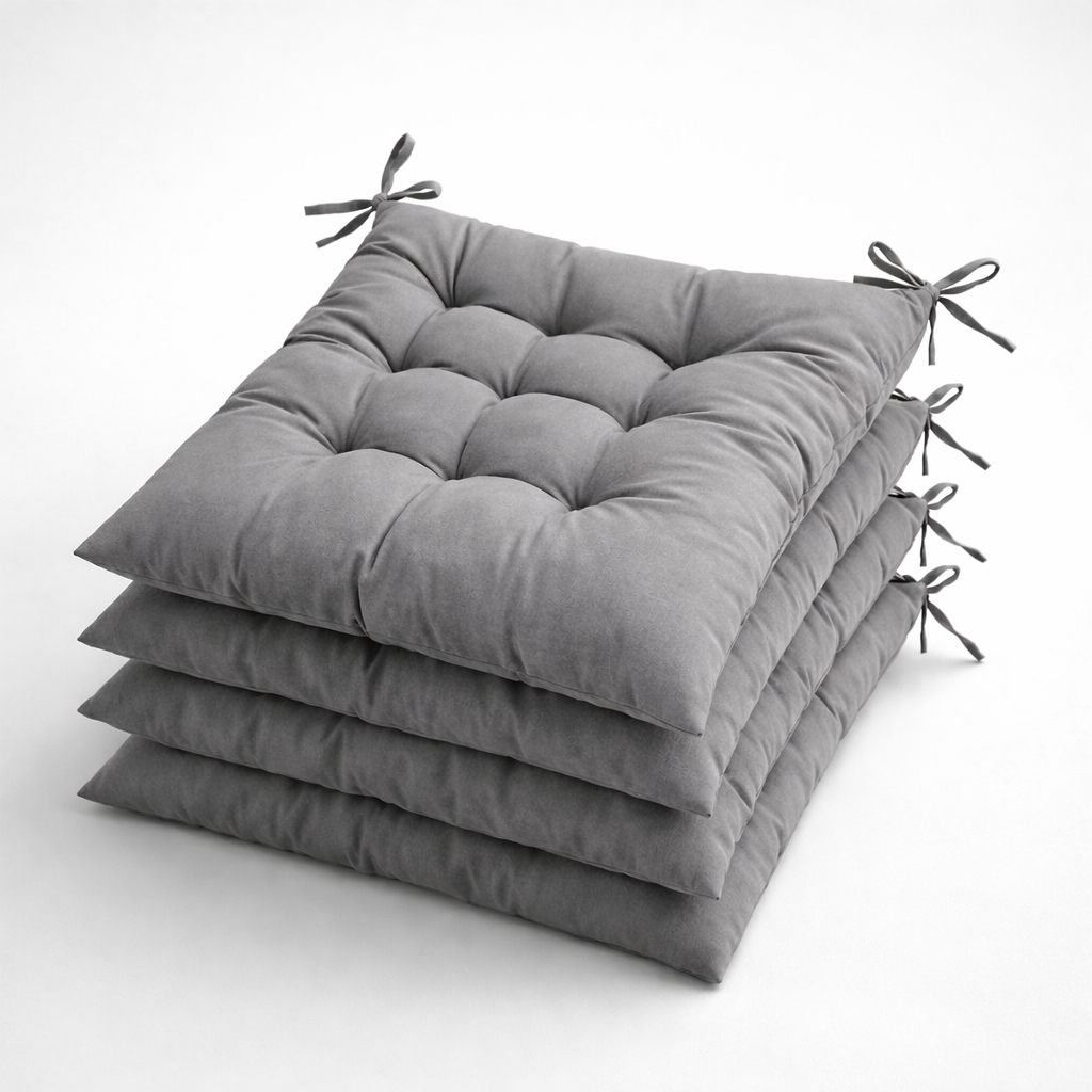 Tie-On Chair Cushion Pads (4-Pack)