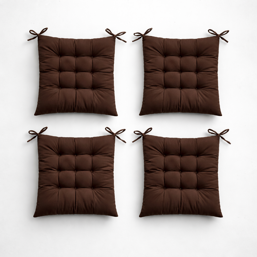 Tie-On Chair Cushion Pads (4-Pack)