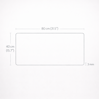 Non-Slip Felt Desk Pad (80×40 cm)