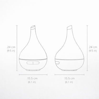 Drop-Shape Ultrasonic Essential Oil Diffuser – 177ml