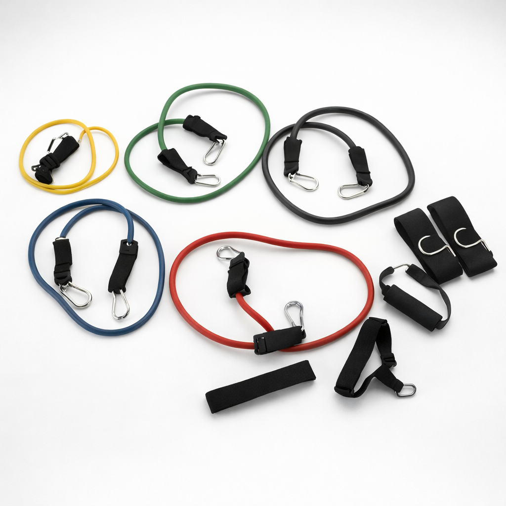 5-Level Resistance Band Kit with Handles & Door Anchor
