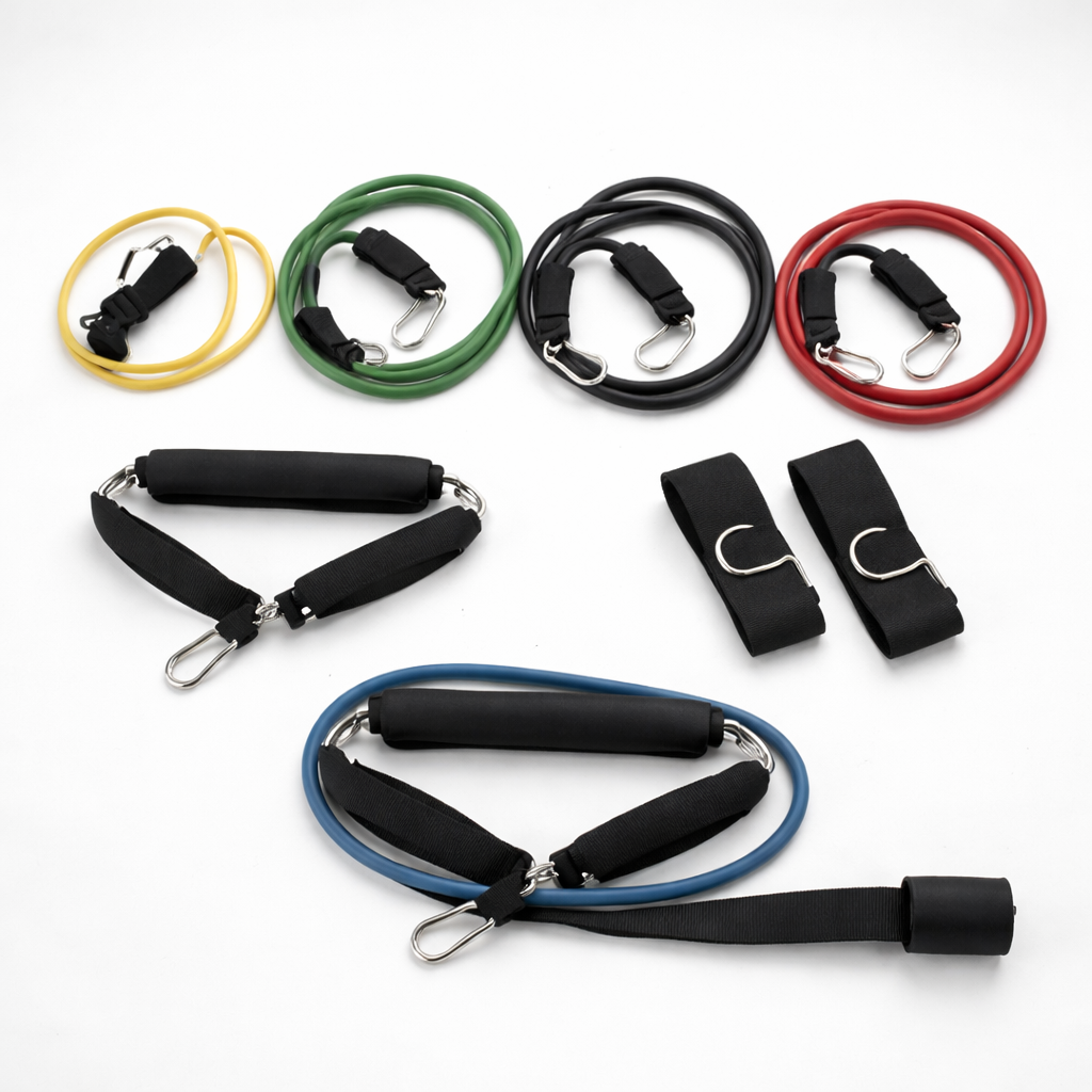 5-Level Resistance Band Kit with Handles & Door Anchor