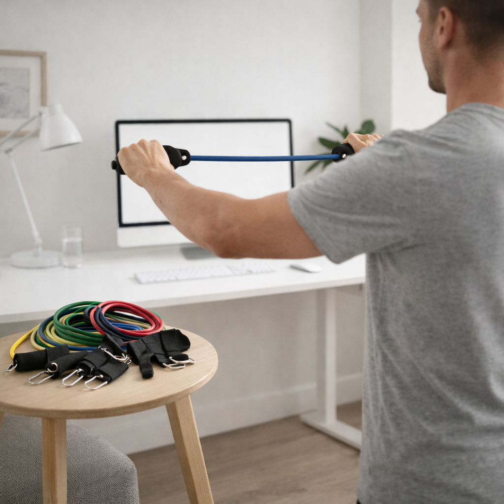 5-Level Resistance Band Kit with Handles & Door Anchor