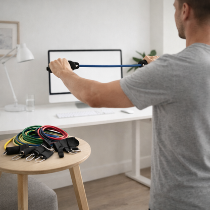 5-Level Resistance Band Kit with Handles & Door Anchor