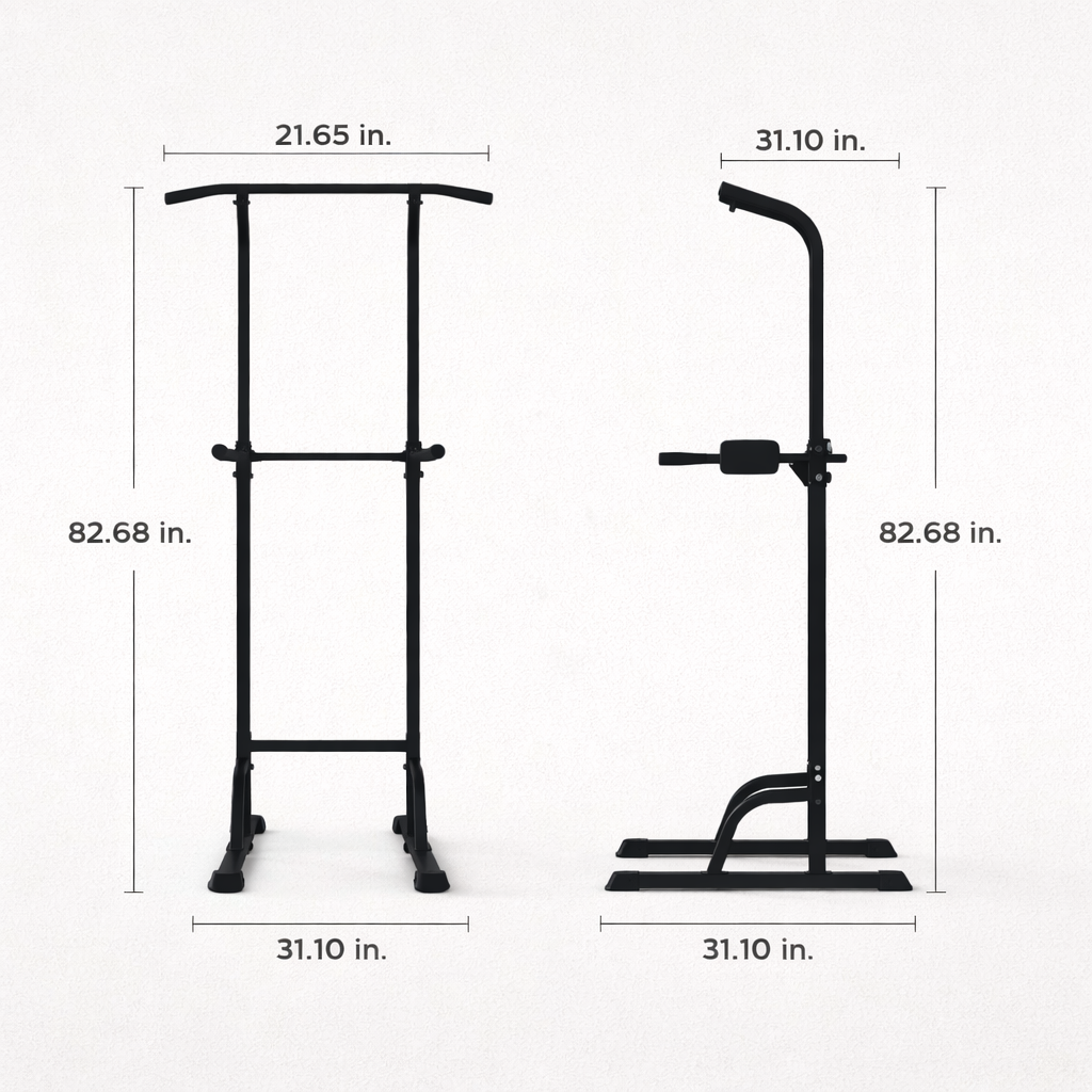 Adjustable Power Tower Pull-Up & Dip Station