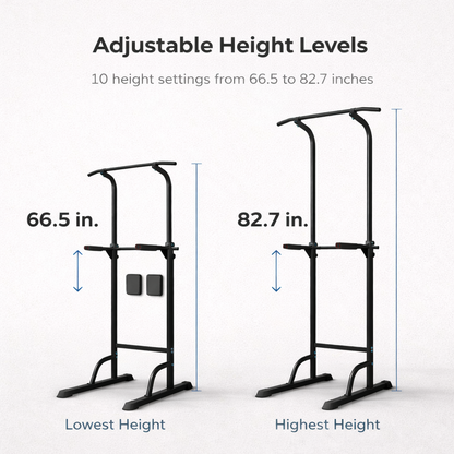 Adjustable Power Tower Pull-Up & Dip Station