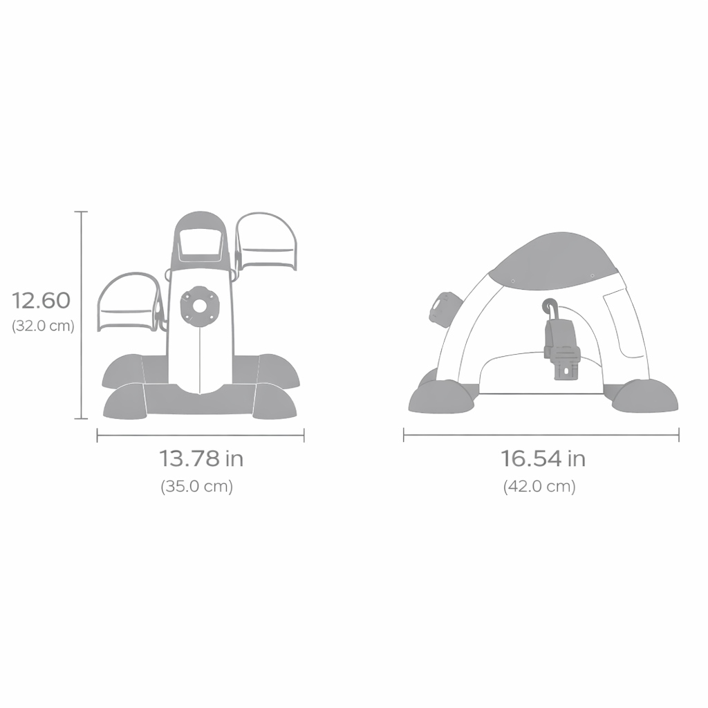 Mini Under-Desk Pedal Exerciser with LCD Display