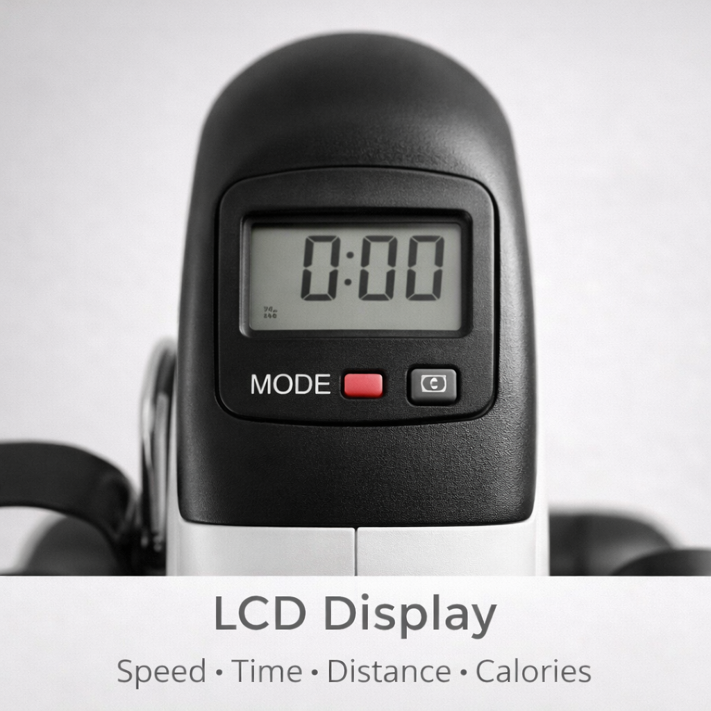 Mini Under-Desk Pedal Exerciser with LCD Display