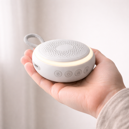 USB Rechargeable White Noise Machine + Night Light (20 Sounds)