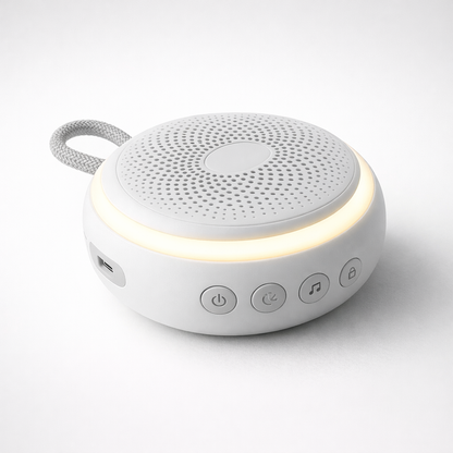 USB Rechargeable White Noise Machine + Night Light (20 Sounds)