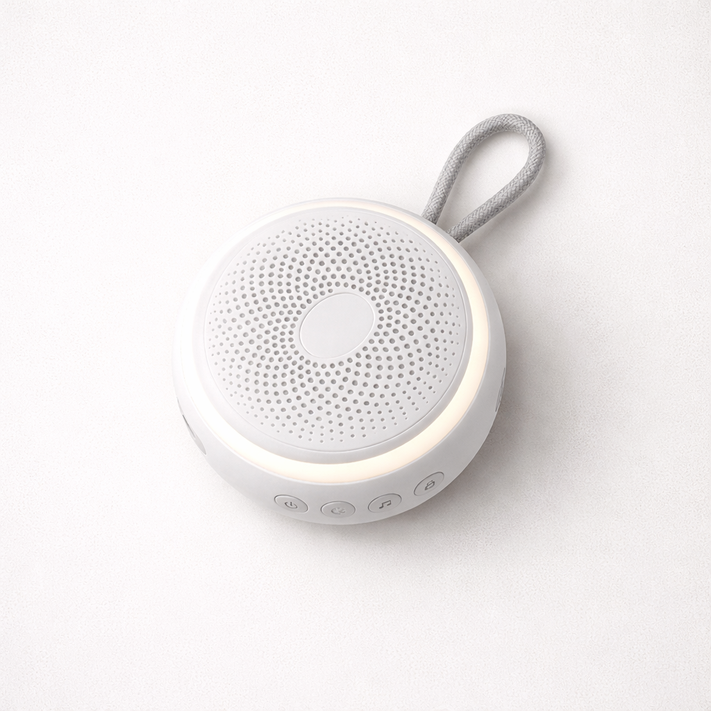 USB Rechargeable White Noise Machine + Night Light (20 Sounds)