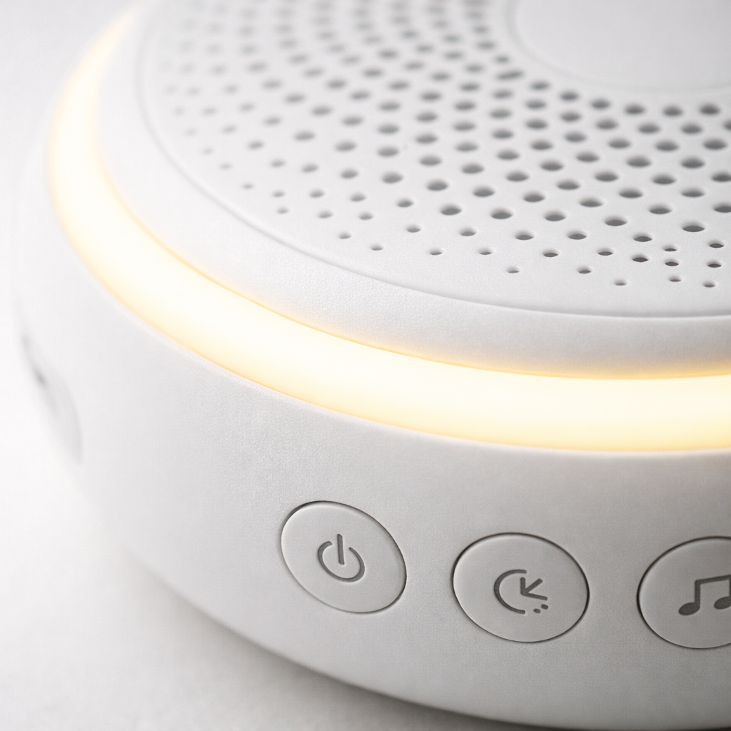 USB Rechargeable White Noise Machine + Night Light (20 Sounds)