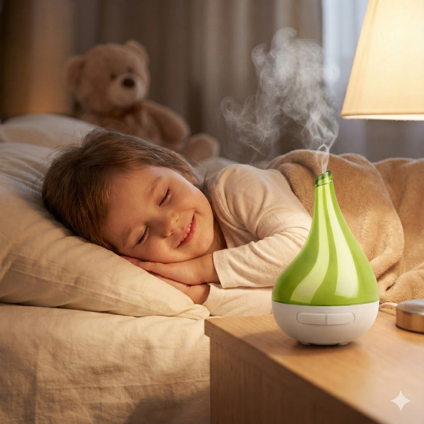 Drop-Shape Ultrasonic Essential Oil Diffuser – 177ml