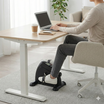 Mini Under-Desk Pedal Exerciser with LCD Display
