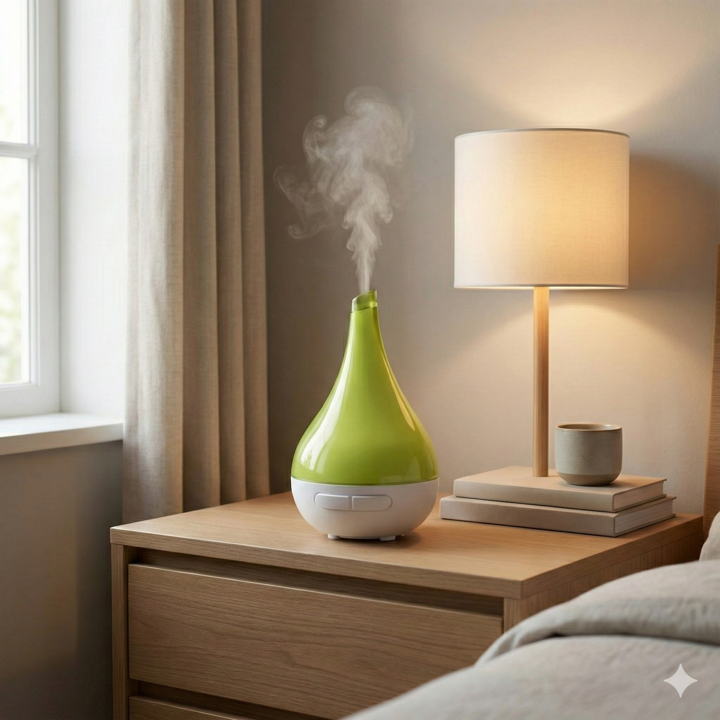 Drop-Shape Ultrasonic Essential Oil Diffuser – 177ml