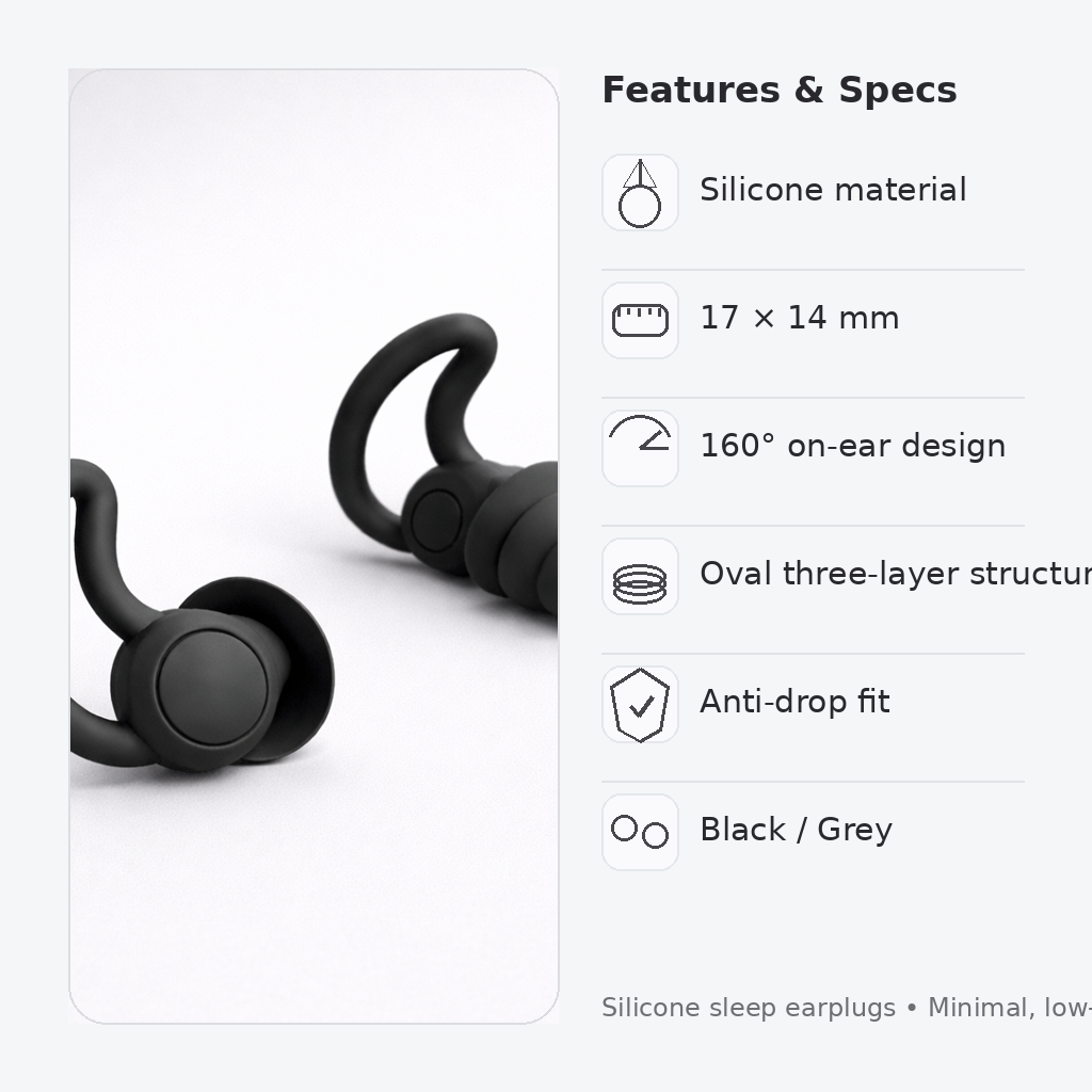 Noise-Masking Sleep Earplugs (Silicone)