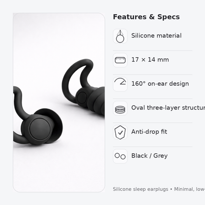 Noise-Masking Sleep Earplugs (Silicone)