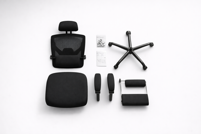 Retractable Footrest Ergonomic Office Chair