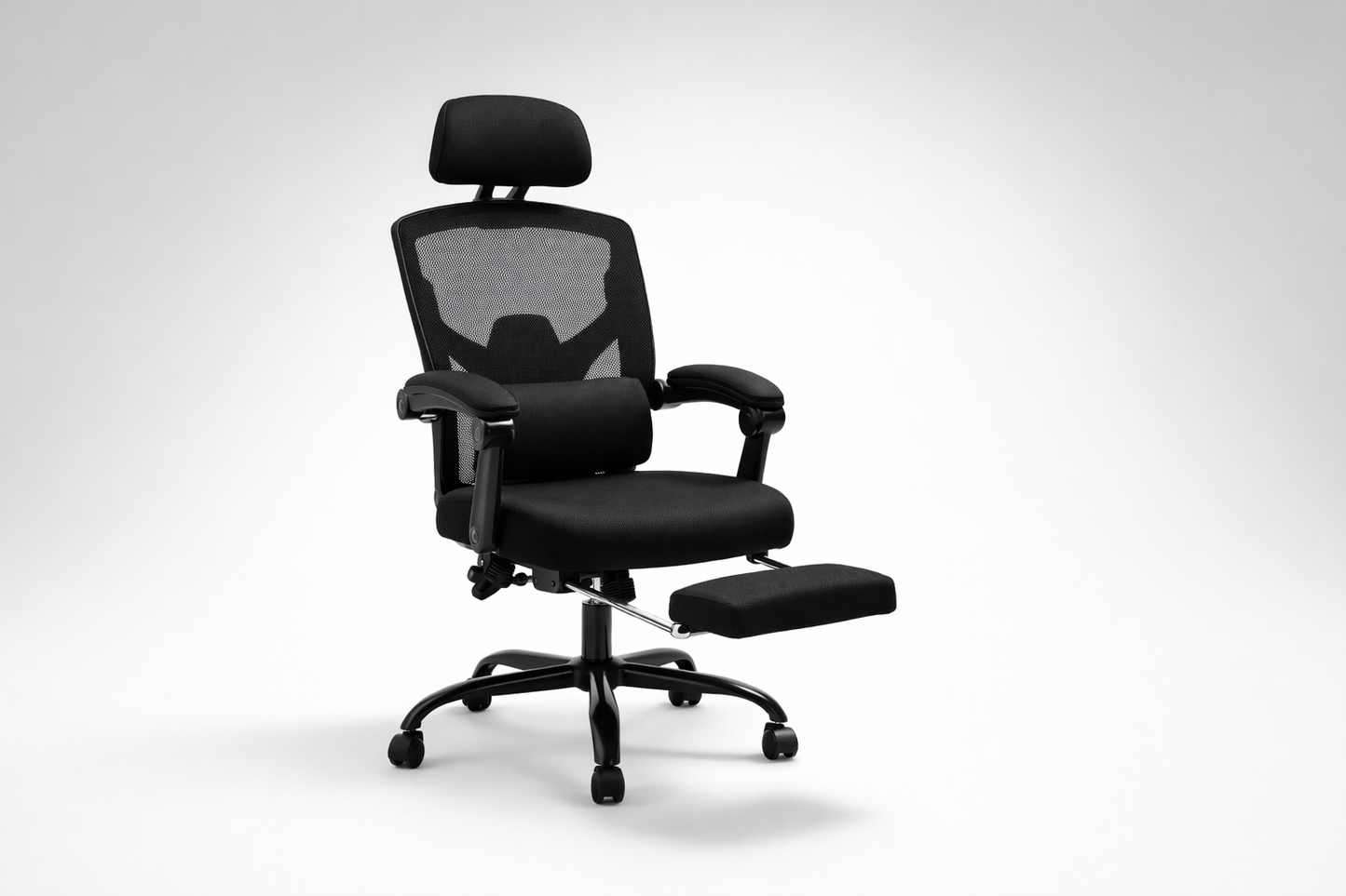 Retractable Footrest Ergonomic Office Chair