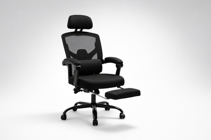 Retractable Footrest Ergonomic Office Chair