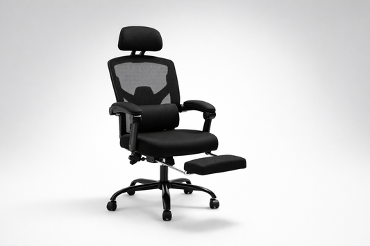 Retractable Footrest Ergonomic Office Chair