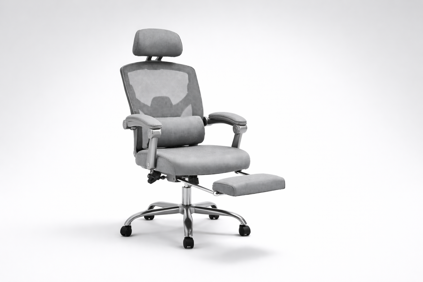 Retractable Footrest Ergonomic Office Chair