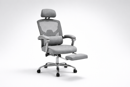 Retractable Footrest Ergonomic Office Chair