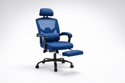 Retractable Footrest Ergonomic Office Chair