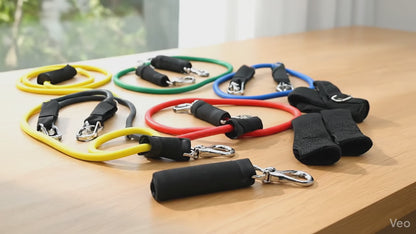 5-Level Resistance Band Kit with Handles & Door Anchor