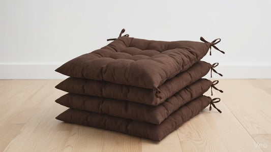 Tie-On Chair Cushion Pads (4-Pack)