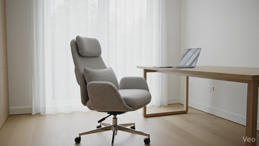 Retractable Footrest Ergonomic Office Chair